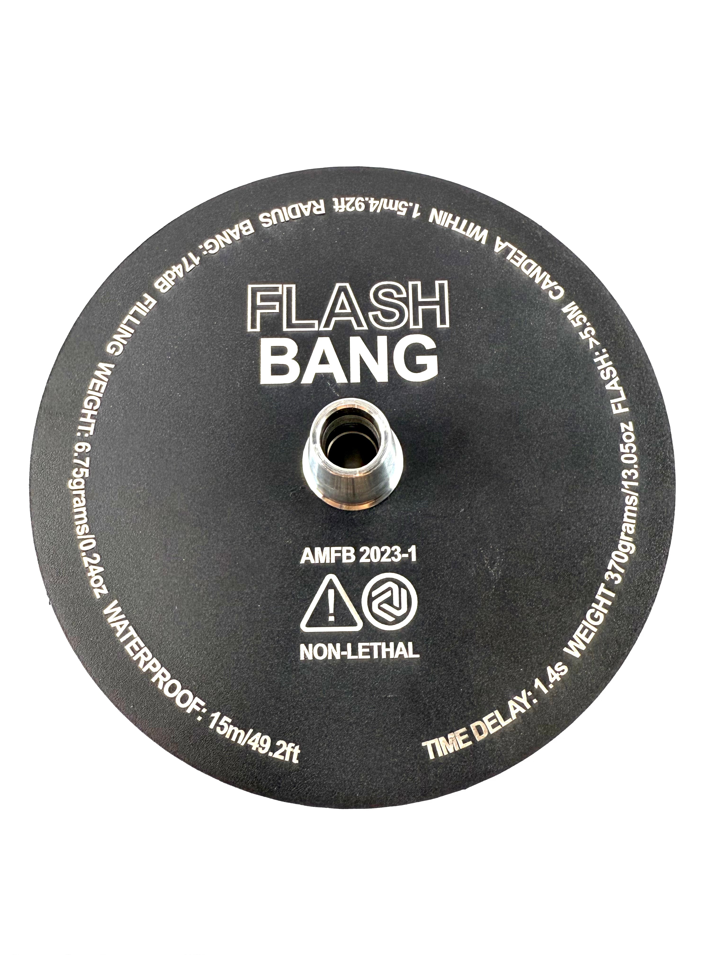 19" Flash Bang Clear Glass Base Single Hose Hookah