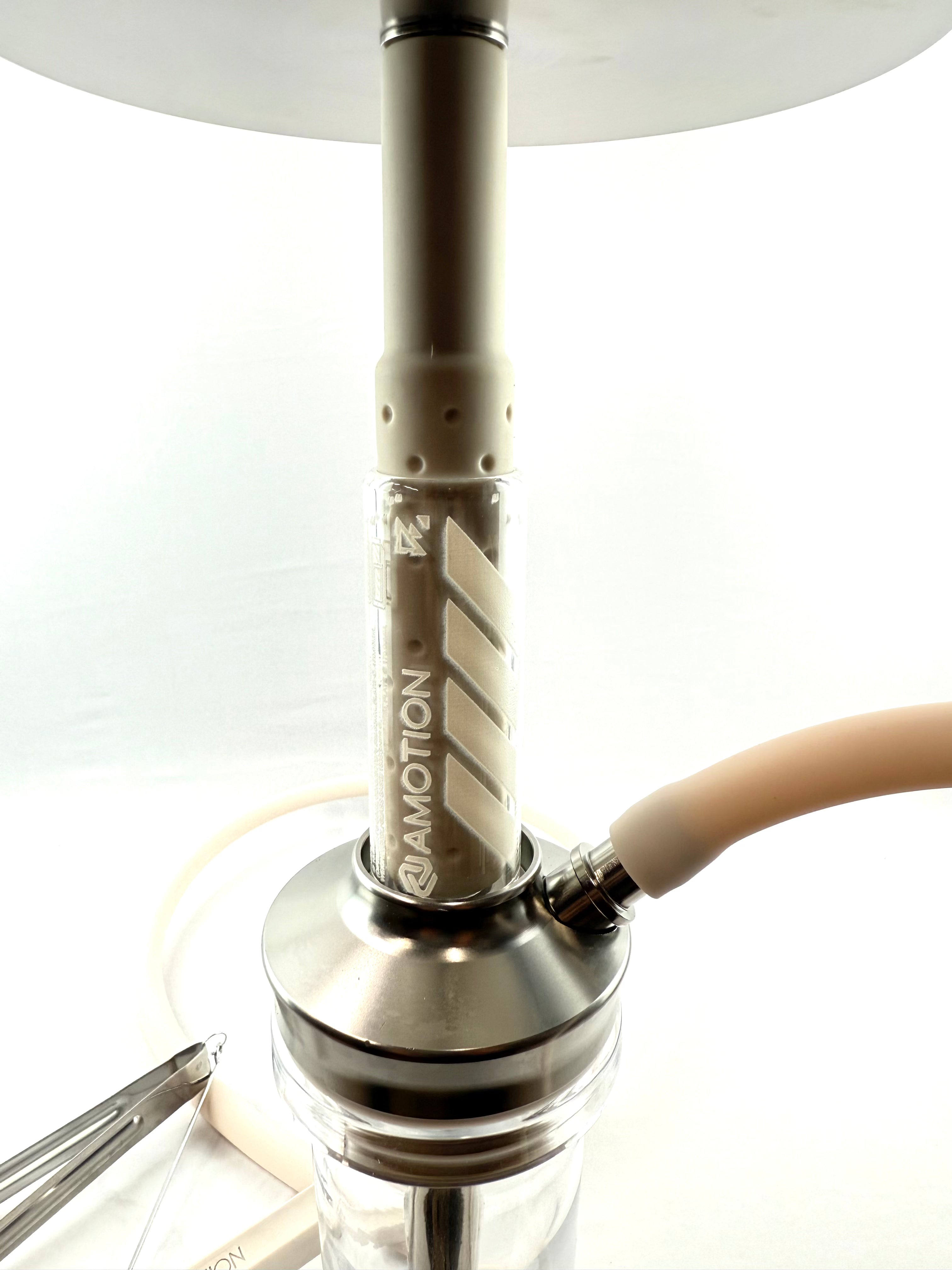 20" Mona Tapered Glass With Assorted Matt/Metal Color Body Single Hose Hookah