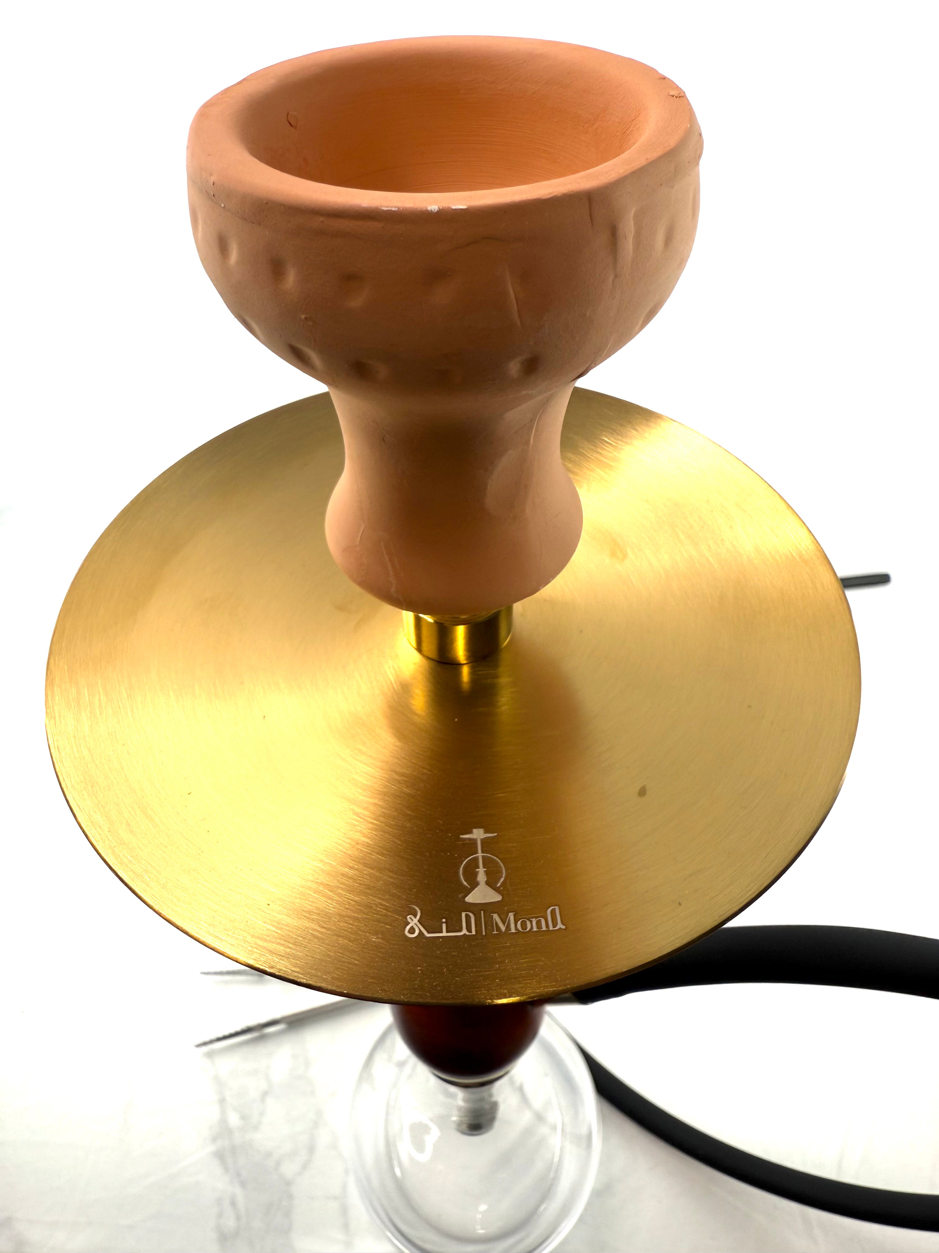 23" Gold Havana Teardrop Base Single Hose Hookah
