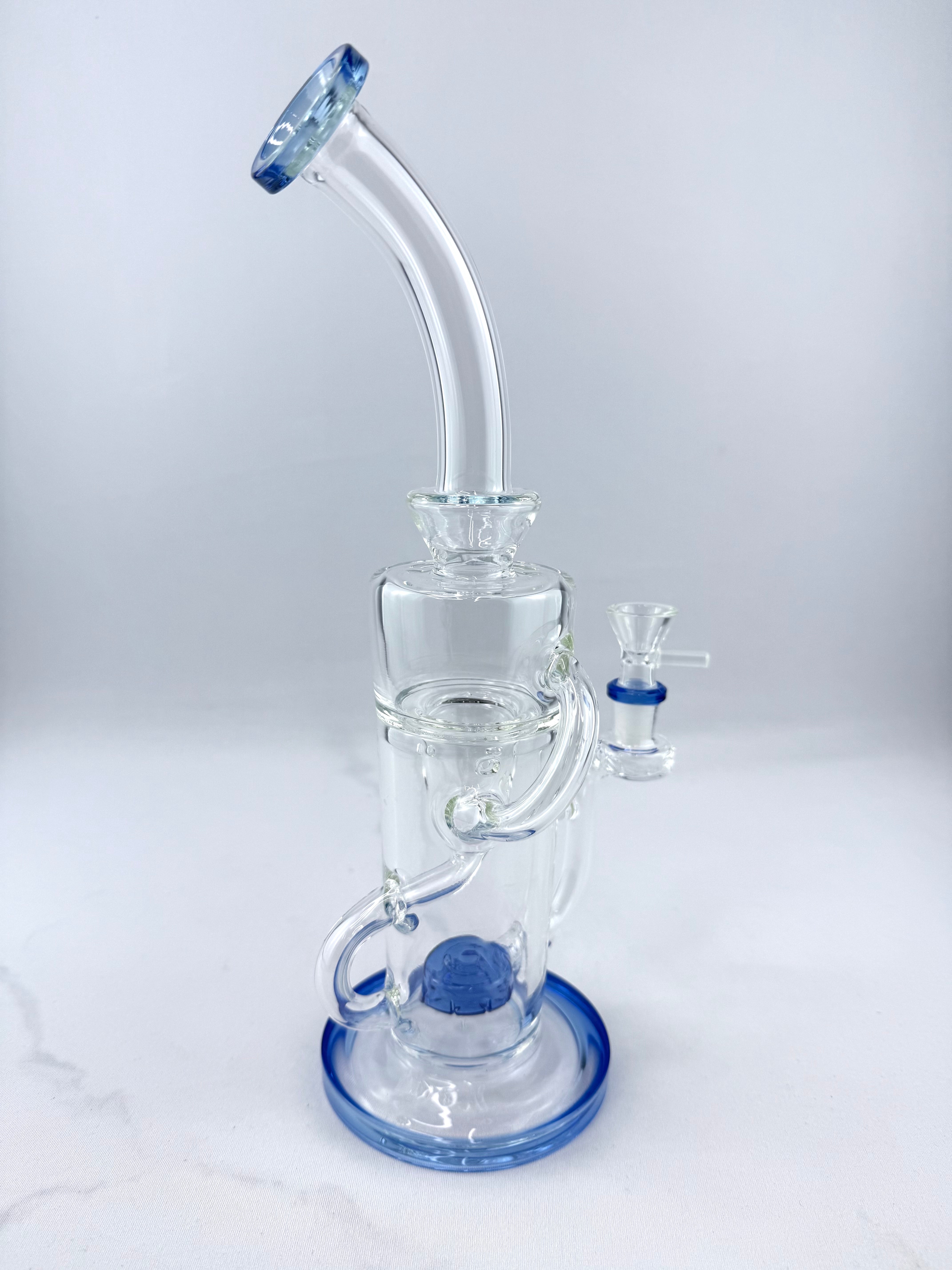 8" Shower Head Perc Glass Bong