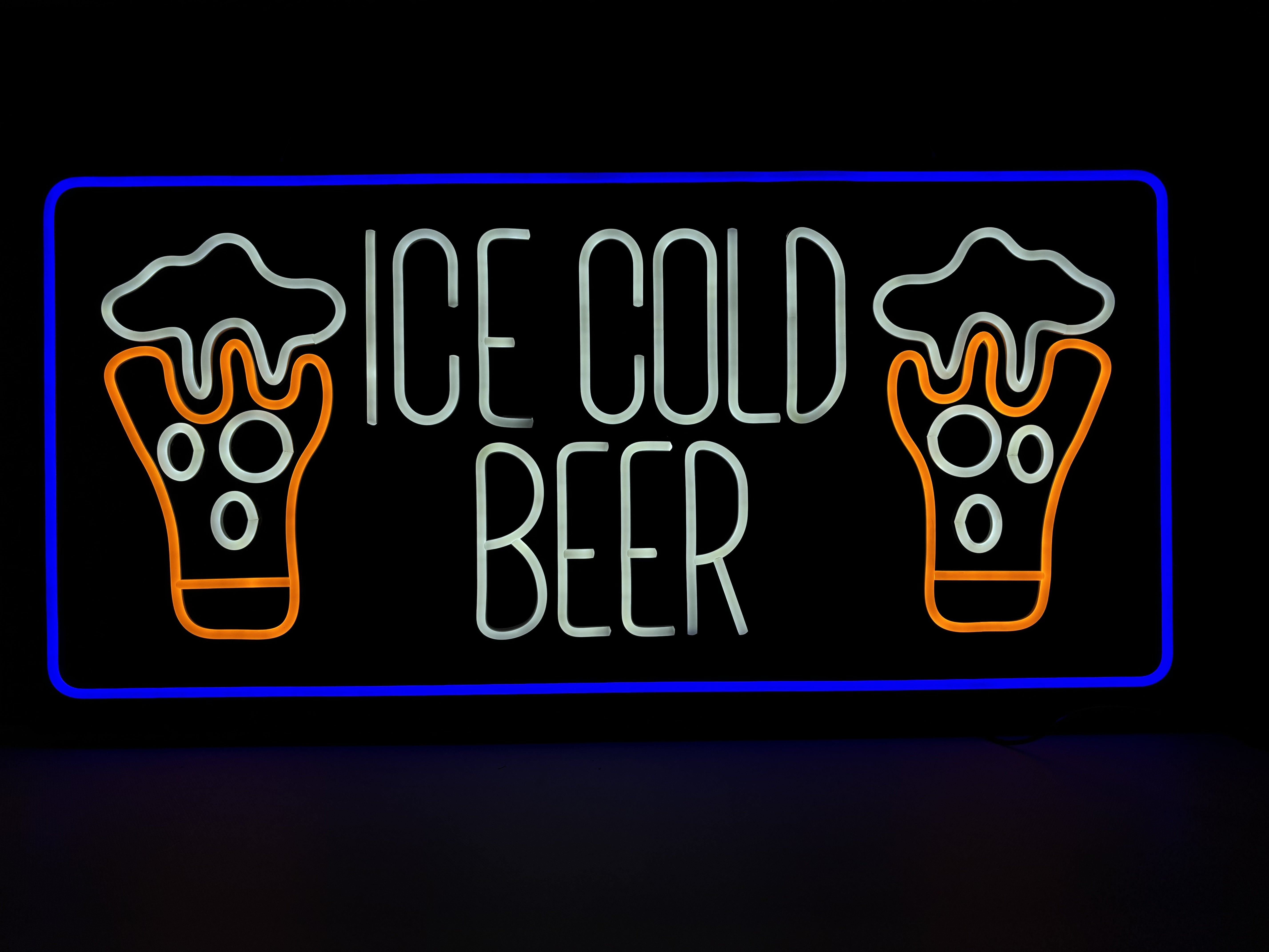 "Ice Cold Beer" Led Design 35''x17''