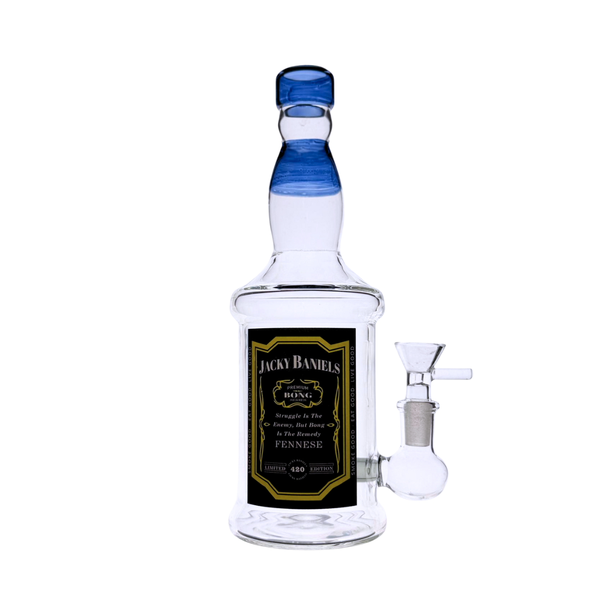 6″ Wine Bottle Design Glass Bong