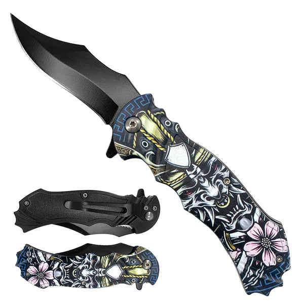 4" Black Blade / Dragon Handle