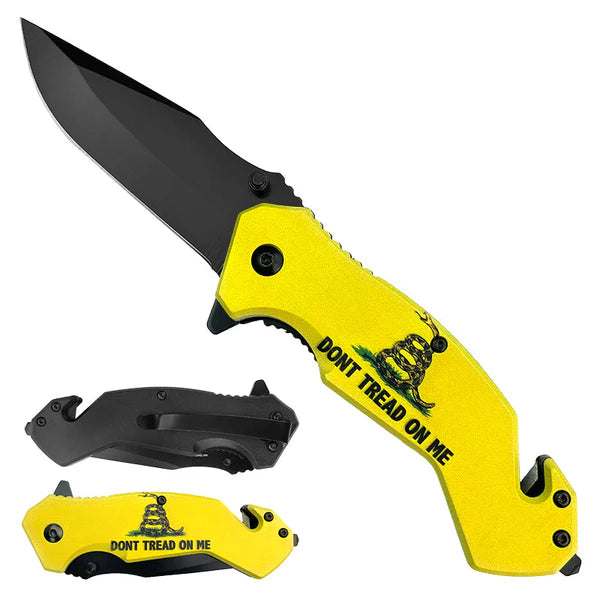 4" Black Blade / Don't Tread Handle