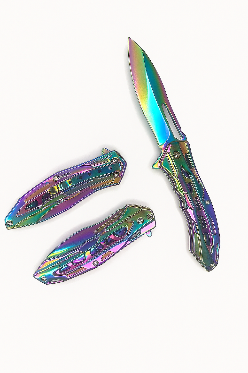 3" Rainbow Blade / Rainbow Handle