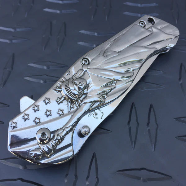 3" Chrome Blade / Chrome Handle w SOL