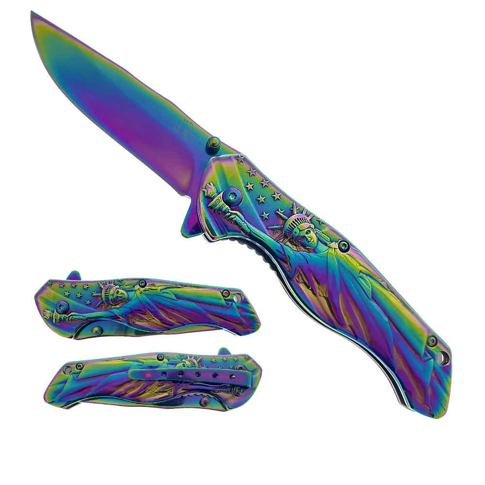 3" Rainbow Blade / Rainbow Handle w SOL