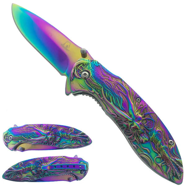 3" Rainbow Blade / Rainbow Handle