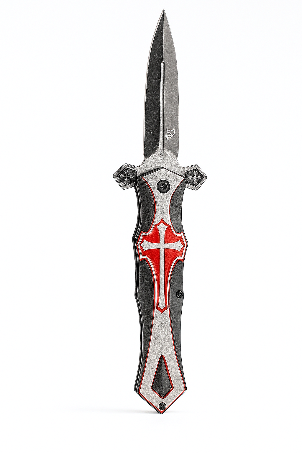 4" Black Blade / Cross Handle