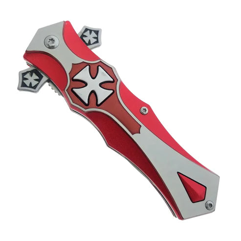 4" Silver Blade / Cross Handle