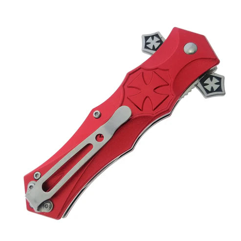 4" Silver Blade / Cross Handle