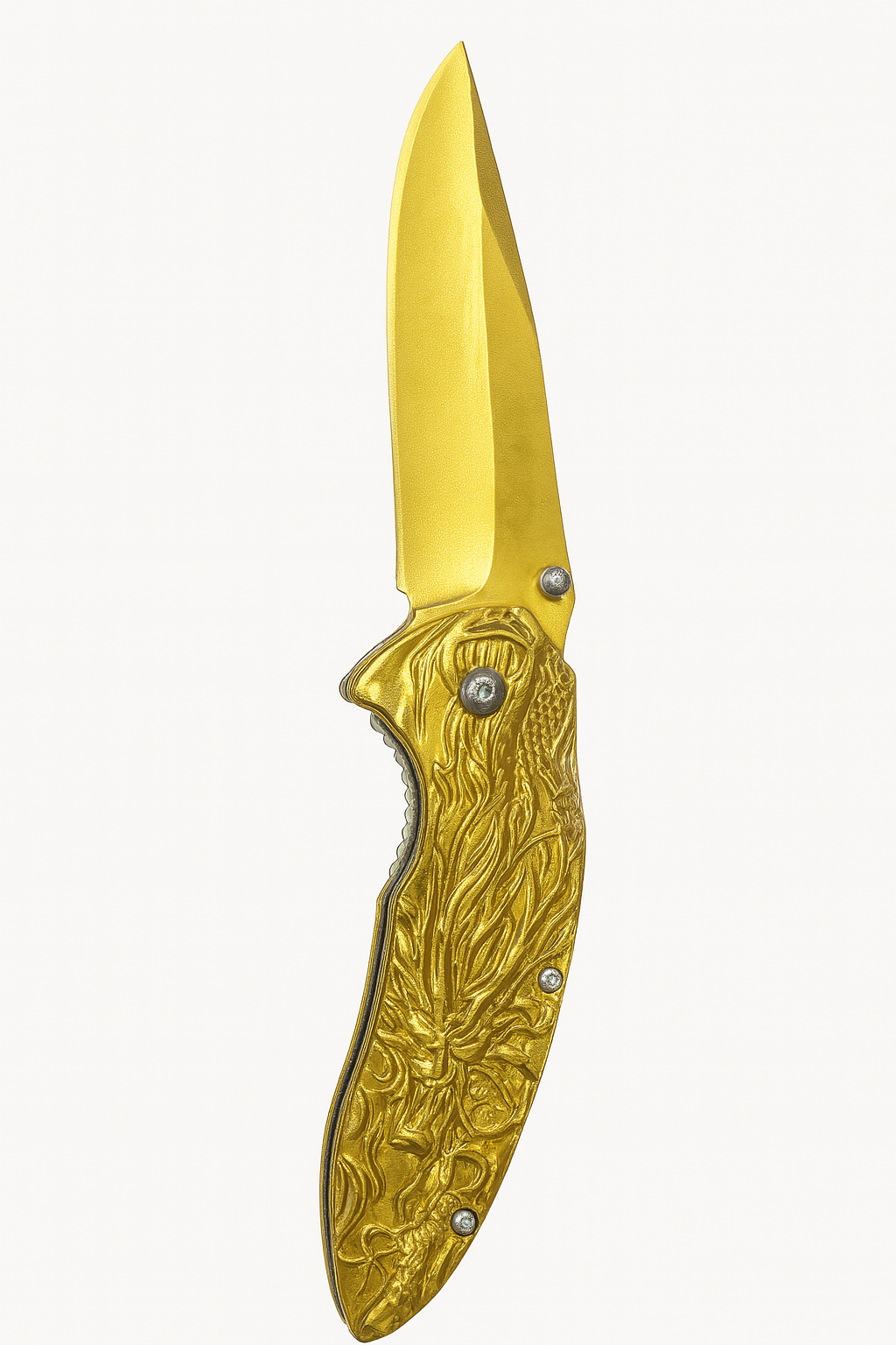 3" Gold Blade / Gold Handle
