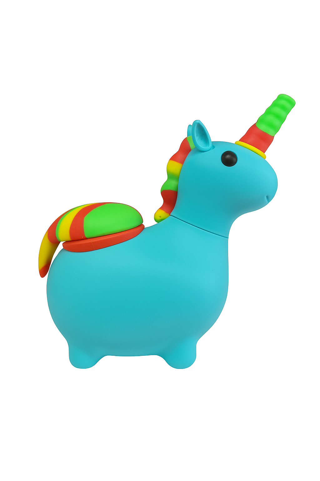 Unicorn Water Pipe with Glass Bowl Glass Pipe Silicone Pipe 