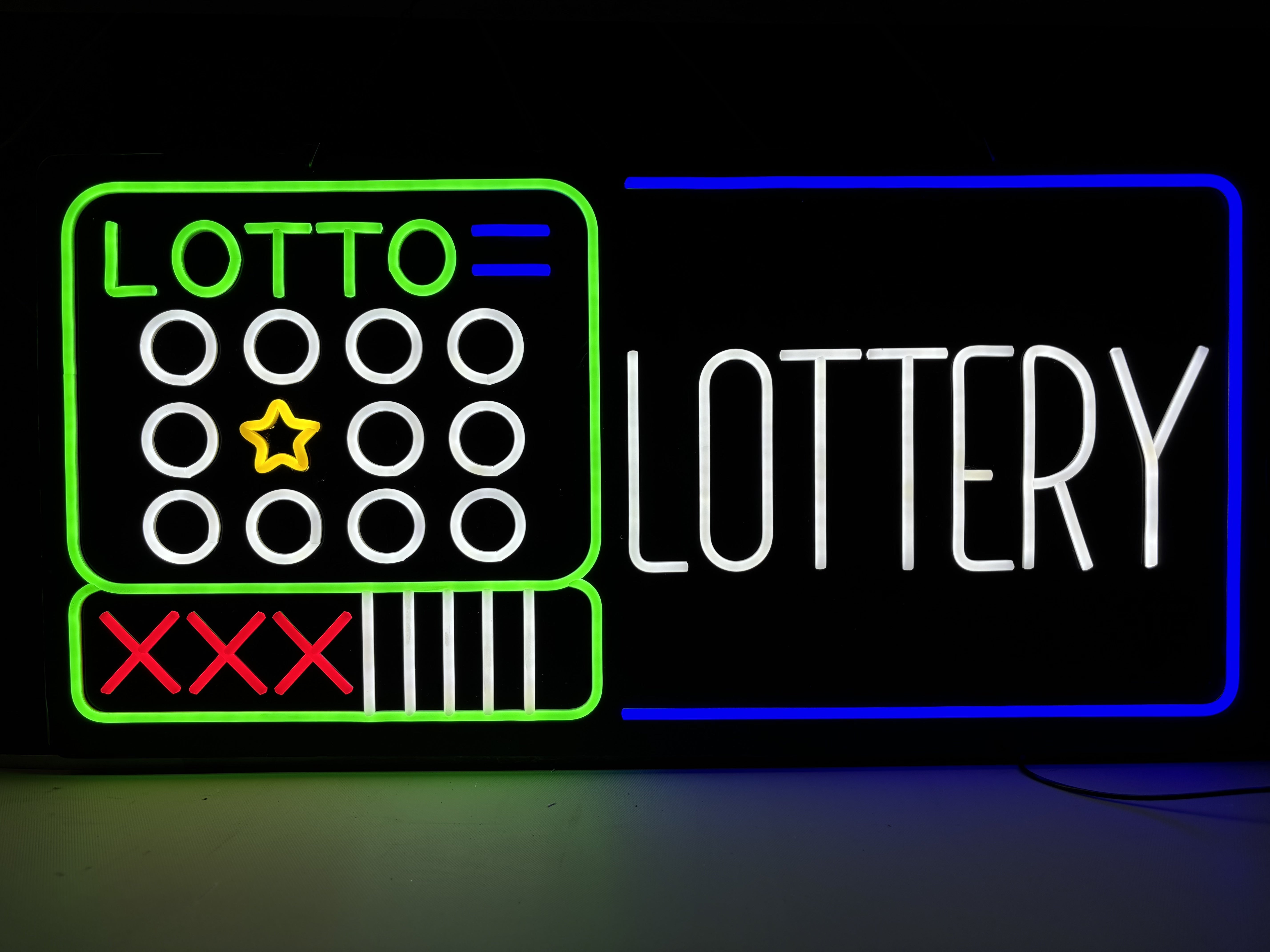 "Lottery" Led Design 35''x17''