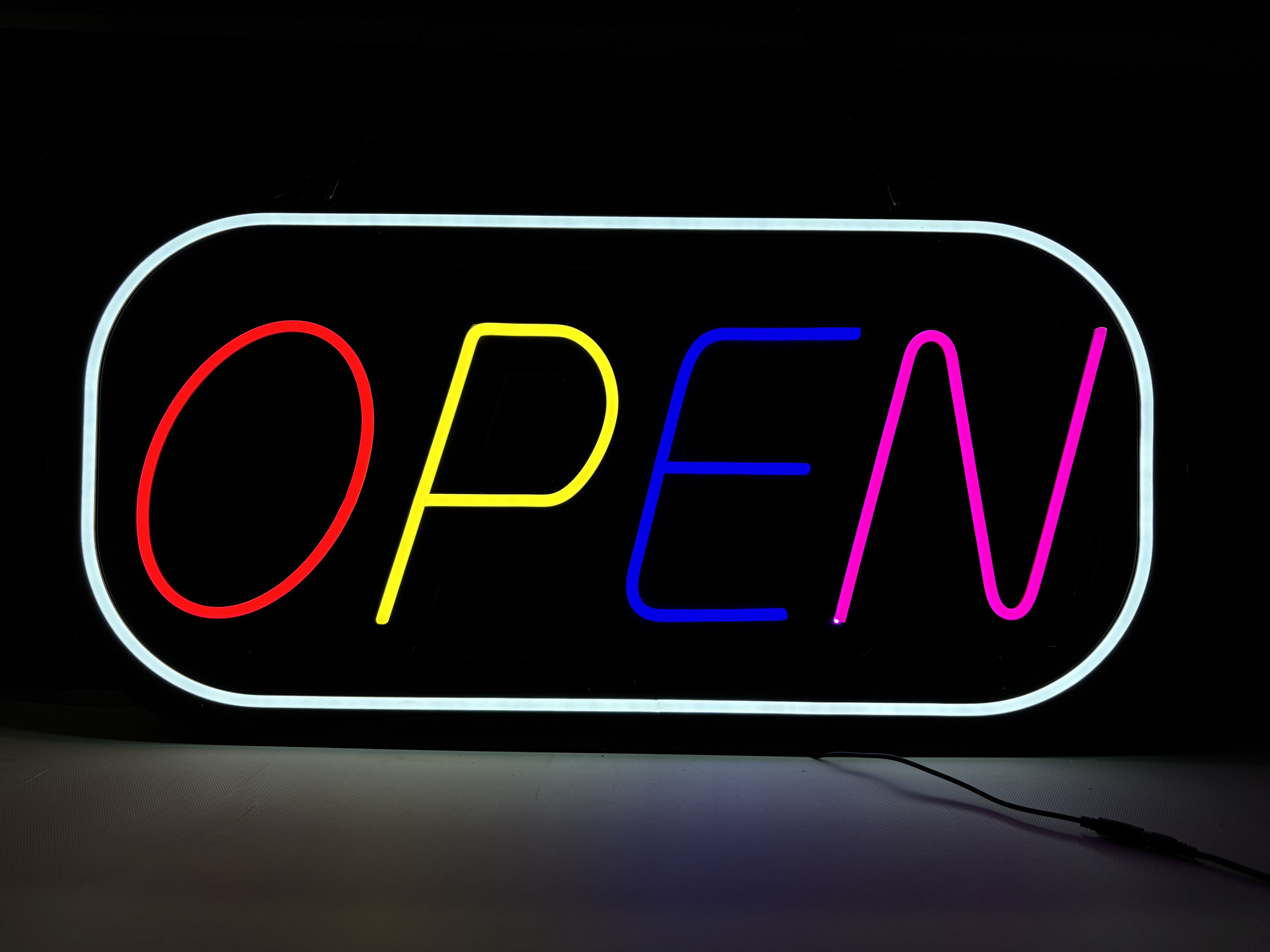 "OPEN" Led Design 35''x17''