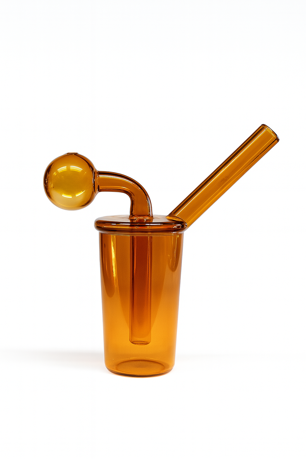 4" Cup Shaped Glass Oil Burner Bong - 401 Distribution Inc