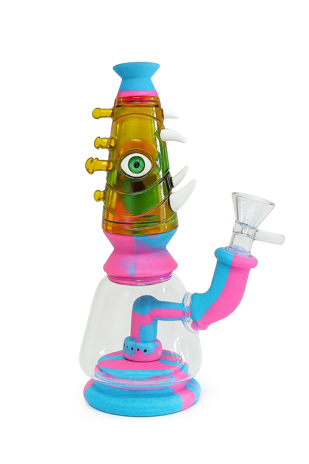 7'' Monster Eye Silicone with Thrown Smoking Bong