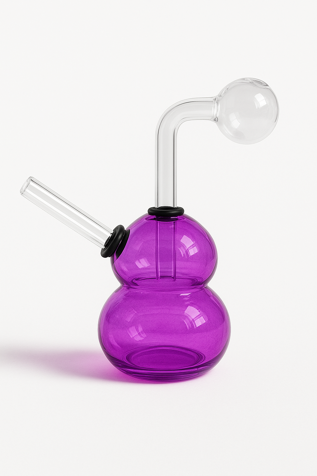 4'' Double Chambered Glass Bubbler