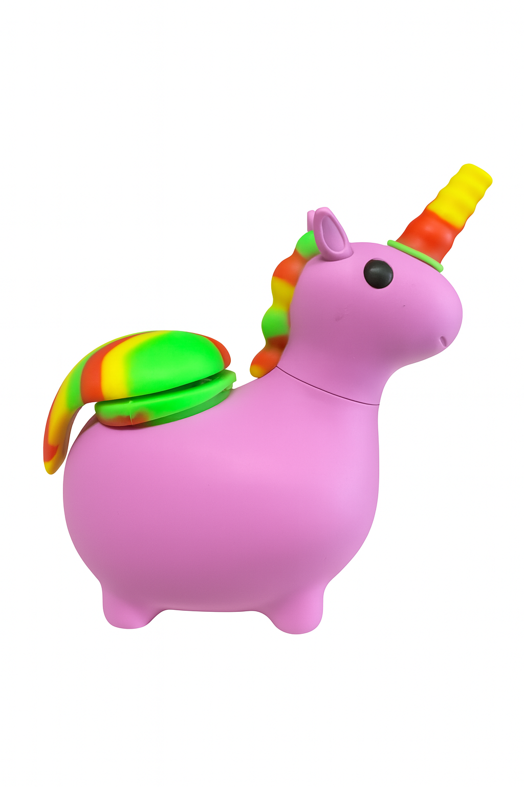 Unicorn Water Pipe with Glass Bowl Glass Pipe Silicone Pipe 