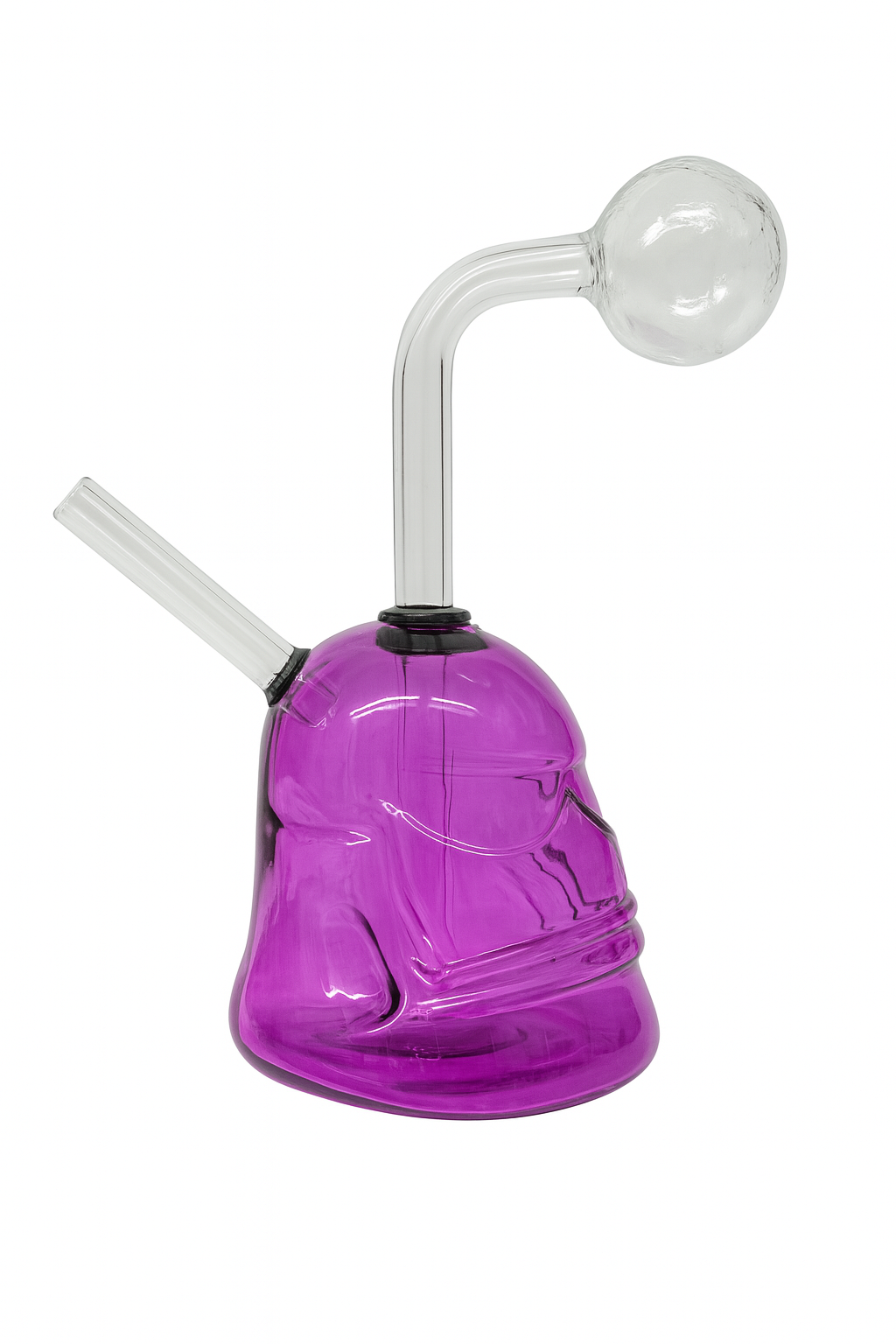 4.5'' Skull Oil Burner Bubbler Water Pipe 