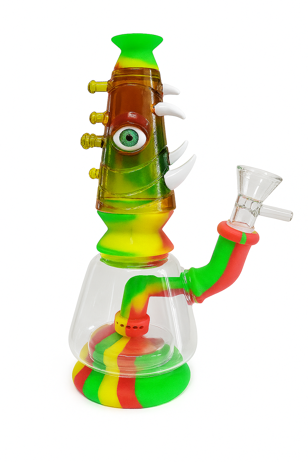 7'' Monster Eye Silicone with Thrown Smoking Bong