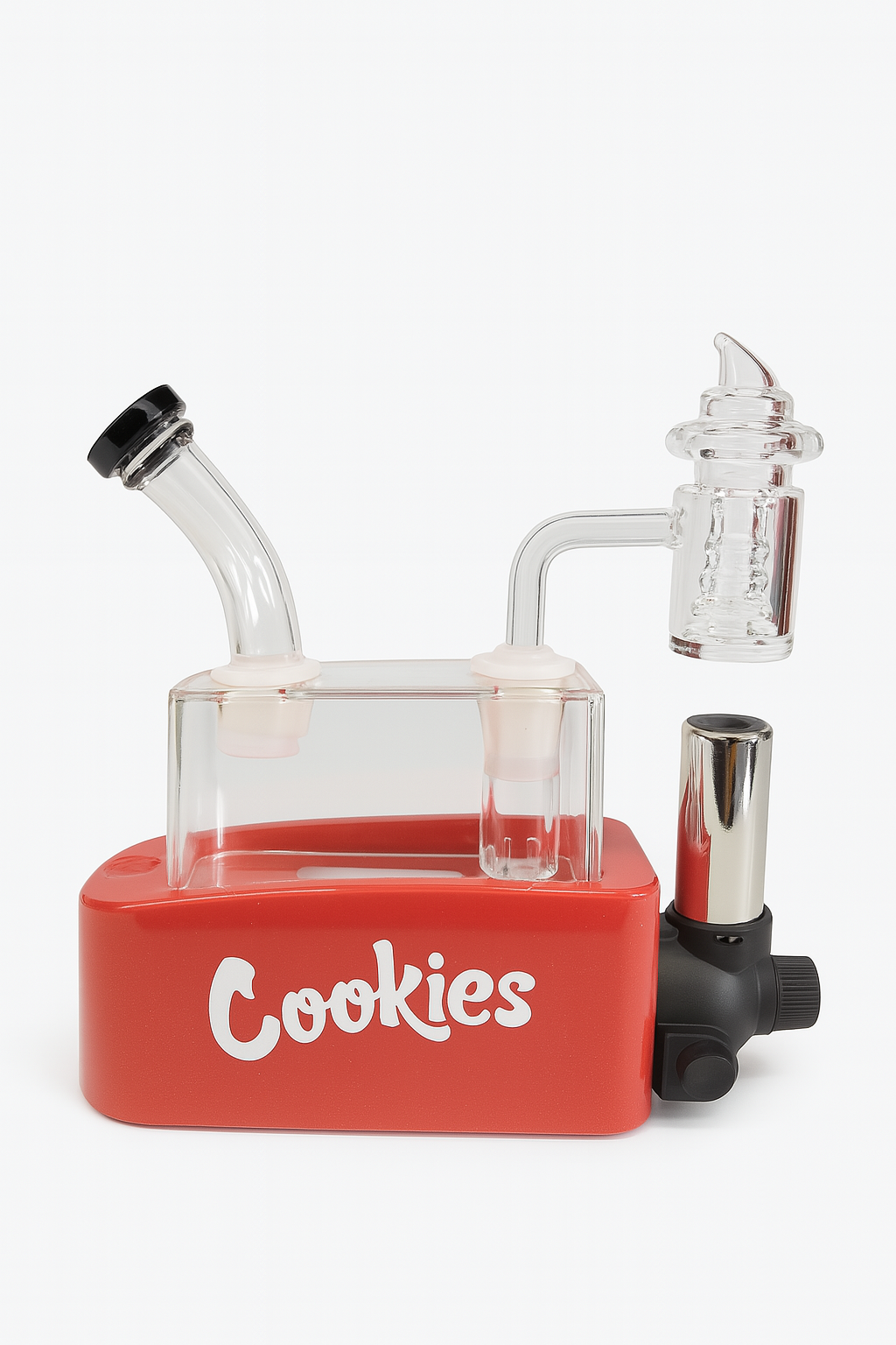 Smoke Set W/ 7''x7" Oil Rig Built-in Torch and Lights