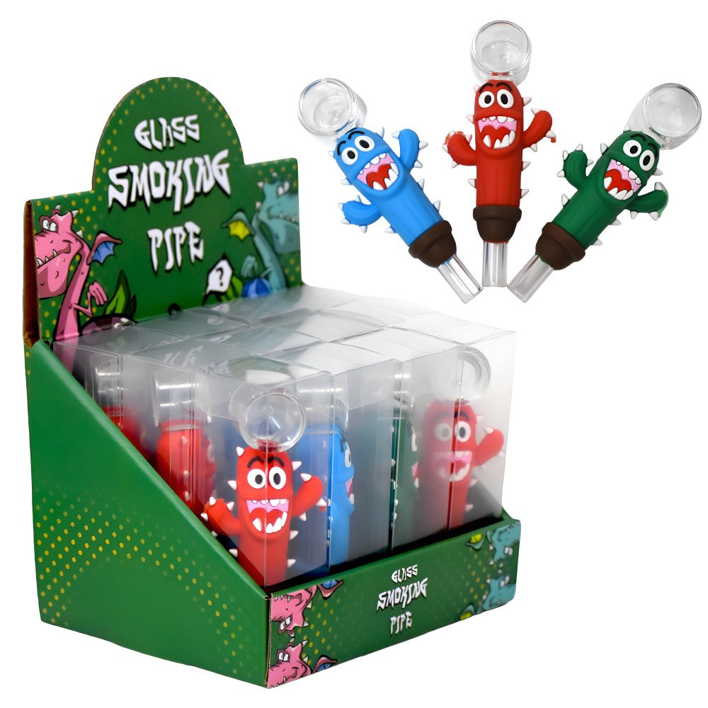 4" Playfull Cactus Silicone Hand Pipe