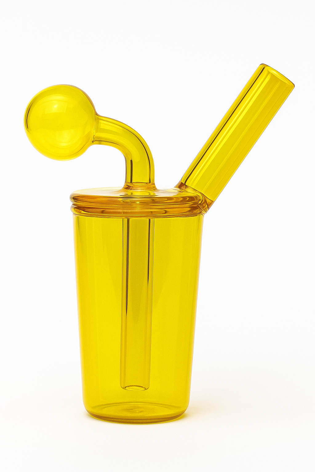 4" Cup Shaped Glass Oil Burner Bong - 401 Distribution Inc