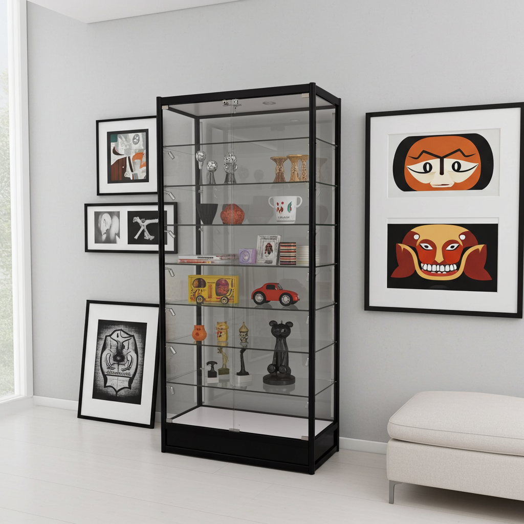 Glass Display Cabinet with LED Lighting - 401 Distribution Inc