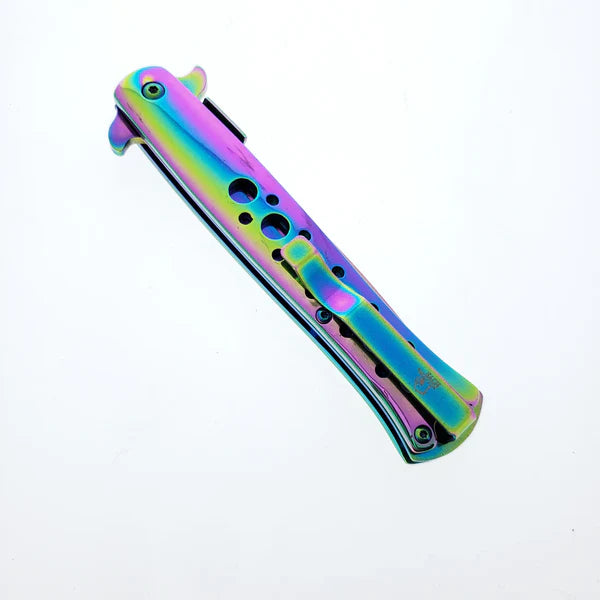 4" Rainbow Blade / Rainbow Handle