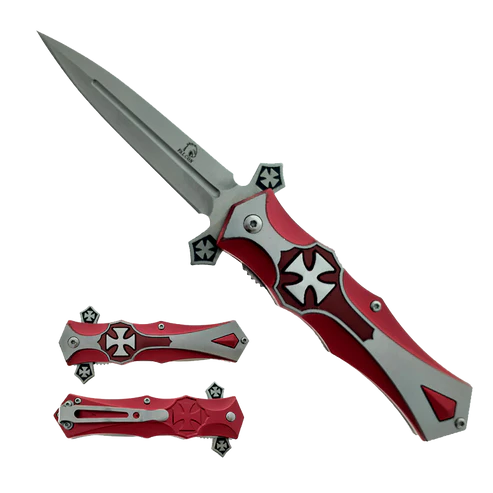 4" Silver Blade / Cross Handle